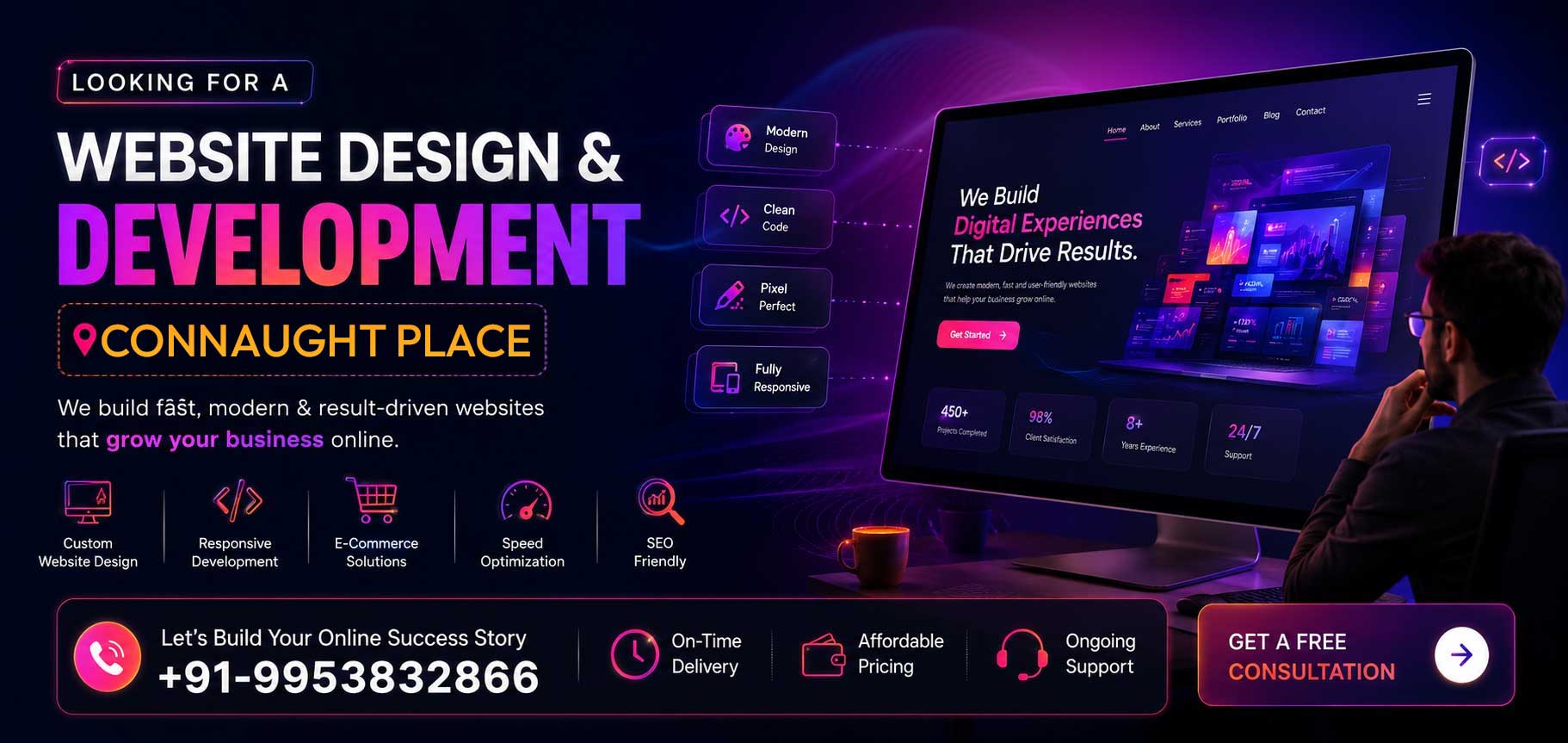 Website Design & Development in Connaught Place