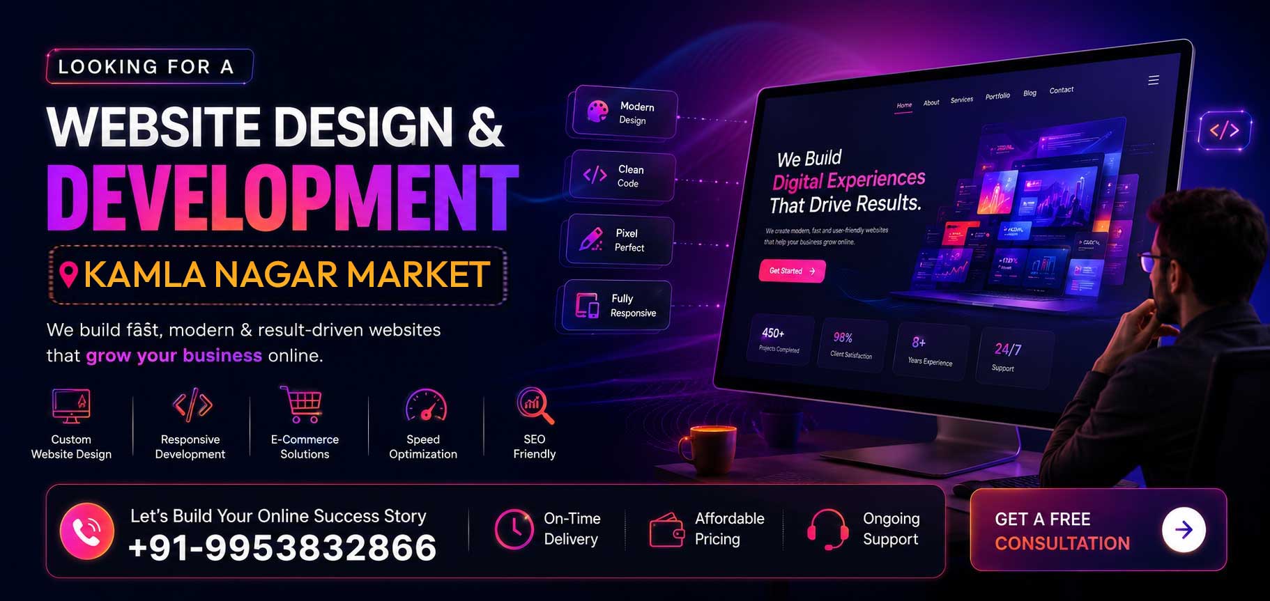 Website Design & Development in Kamla Nagar Market Website Design & Development in Kamla Nagar Market