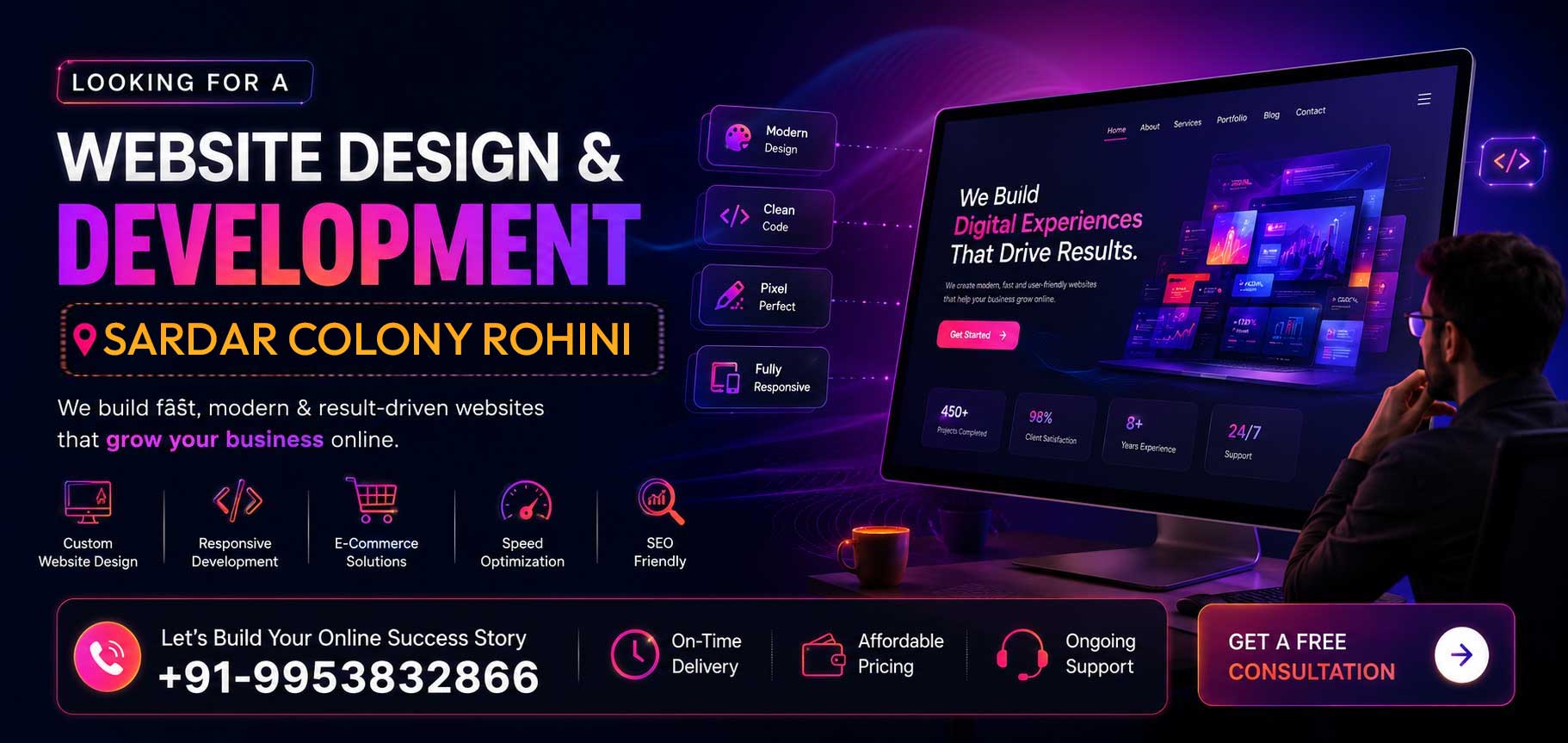 Website Design & Development in Sardar Colony Rohini Website Design & Development in Sardar Colony Rohini